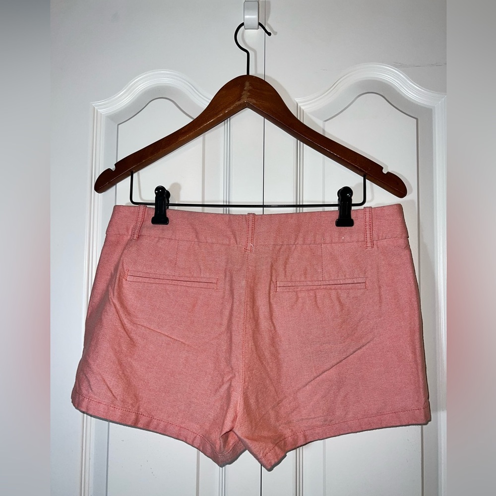 J. Crew Jr. Shorts, 100% Cotton 3 inch. Size 6. Heather Coral Color. LIKE NEW! - Picture 7 of 11